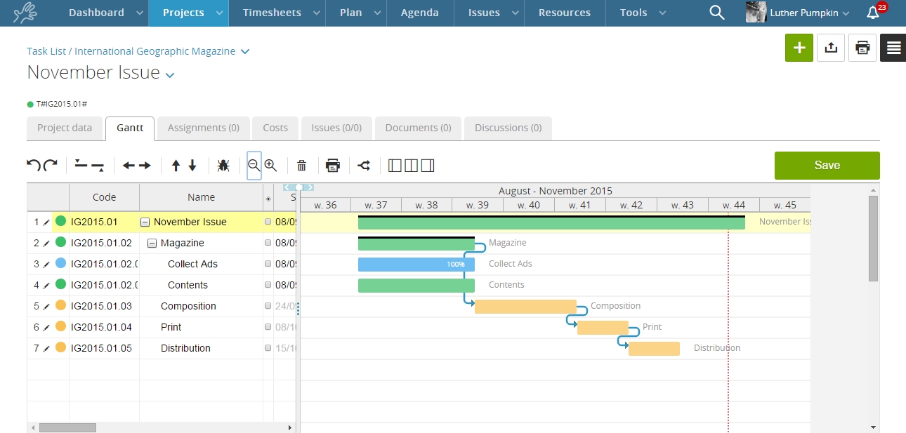 work breakdown structure in ms project